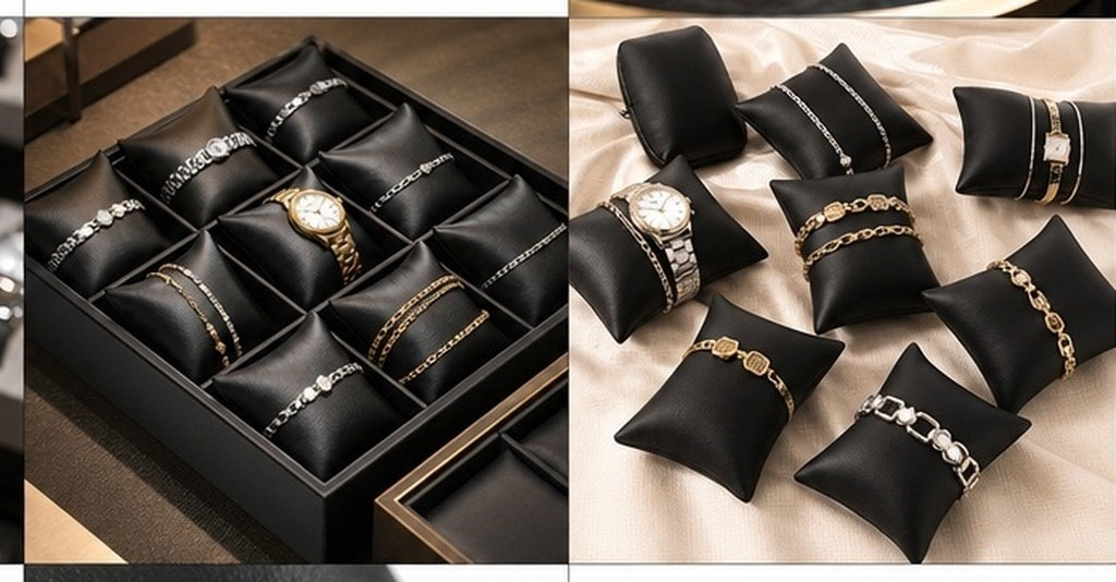 12pcs Watch Pillows Pu Jewelry - Watch Display Box ulasan dan harga